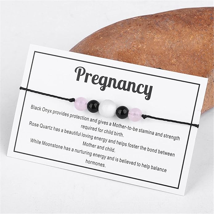Caiyao Chakra Crystal Tiger Eye Bead Bracelet with Wish Card for Women Adjustable Spiritual Stone Braide String Bracelet Yoga Meditation Jewelry Gift