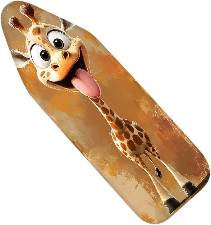 Nuxovilar Cartoon Giraffe Pattern Ironing Board Cover, 15 * 54inch, Fits Most Standard Boards, Ironing Accessory, Home Decor