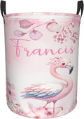 Personalized Flamingo Laundry Basket For Baby Kids Boys Girls Adult Custom Hamper Basket With Name For Bathroom Bedrooms Collapsible Baby Laundry Basket, Dirty Clothes Hamper With Handles