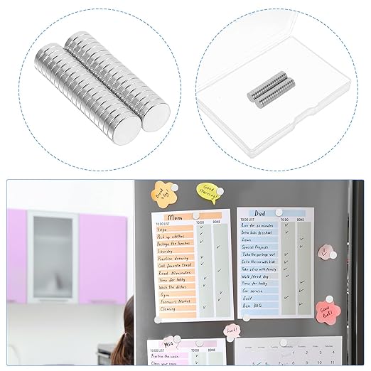 Small Attractive NdFeb 36PCs, 9x2mm Rare Earth Strong Attractive for Collar Stays, DIY, Electronic Components, Crafts, Neodymium for Crafts, Whiteboard, Kitchen