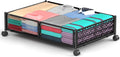 Under Bed Storage, Storage Under Bed with Foldable Pattern Carved Metal