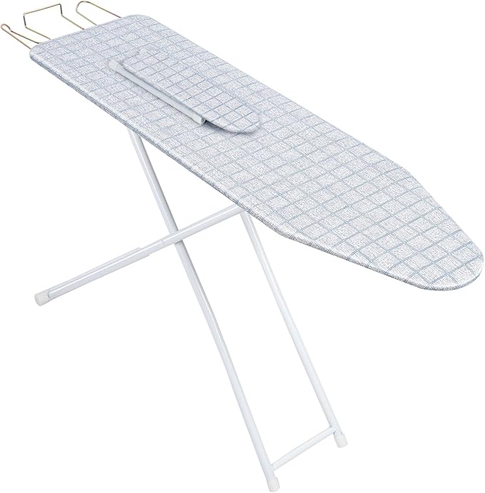 42 inch Wide Ironing Board,with Folding Legs,Height Adjustable Smooth Edge Good Load-Bearing Non-Slip Wear Resistant Ironing Clothes Suitable for Home,Household, Office, Bathroom, Dorm, etc