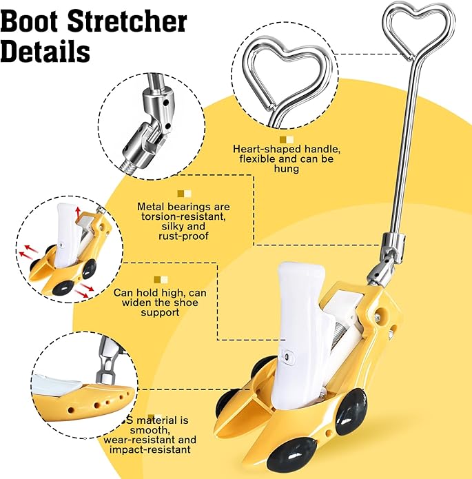 Boot Stretchers for Cowboy Boots 2 PCS Shoe Stretcher for Wide Feet Men Shoe Trees Adjustable Length & Width for Men Women