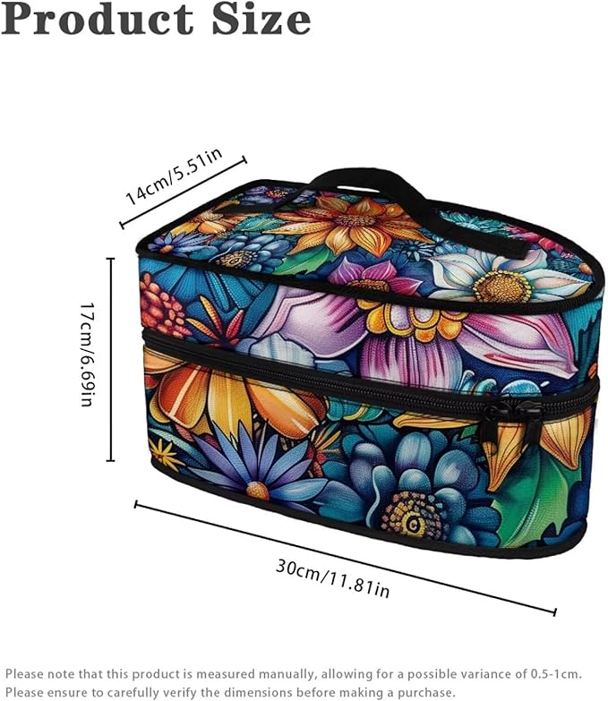 Mandala Iron Storage Case, Lightweight Foldable Steam Iron Case Bag for Women Dustproof & Easy to Carry Irons Carrying Storage Bag