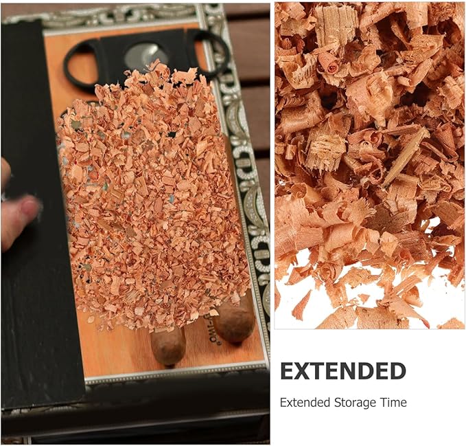 Cedar Shavings 1bag 50G Pet Bedding Practical for Closets Humidor Accessories Cigar Box Aromatherapy Aromatic Chips