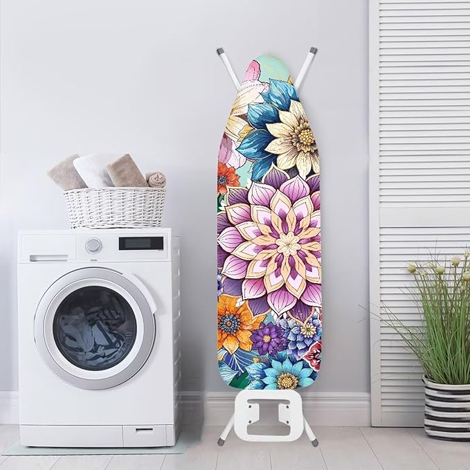 Ironing Board Cover - Resist Scorching, Durable, Extra Wide - Mandala