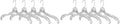 Whitmor Crystal Dress/Blouse Hangers S/4 (Pack of 2)