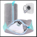 2Pcs Shoe Washing Machine Bag,Cleaning Bag for All Shoe Types,Laundry Shoe Bag for Washer and Dryer (Gray)