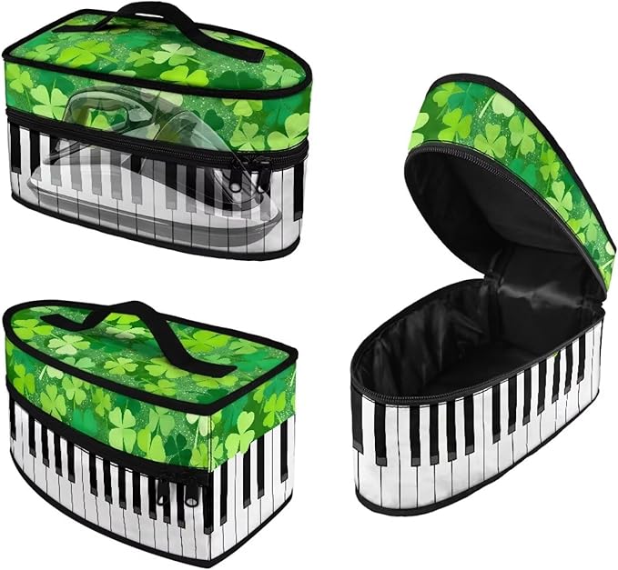 Shamrock Piano Iron Storage Case Carry Bag for Full-Size Irons Dustproof Travel Irons Carrying Organizer with Handle & Zipper Closure,Bag Only
