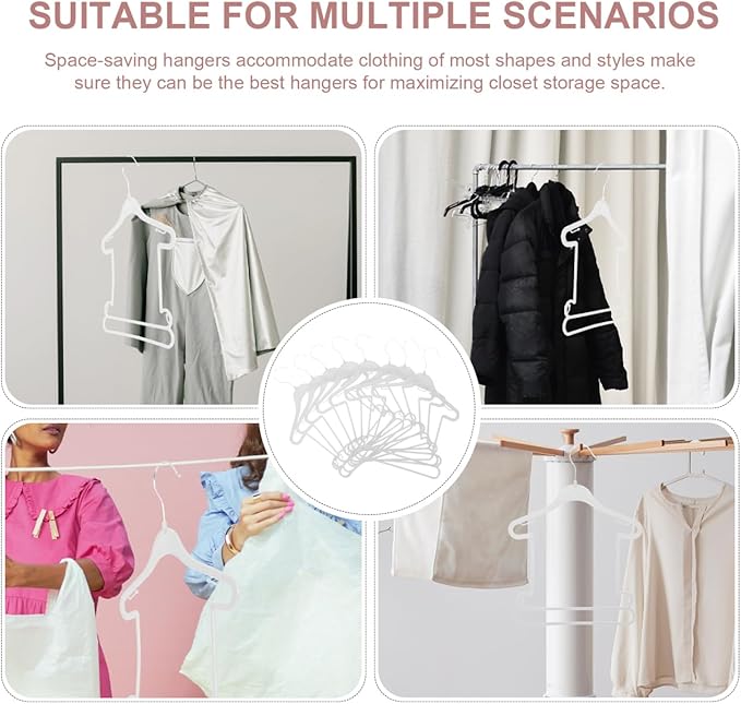 CHILDWEET Baby Clothes Hangers Set Lightweight Plastic Toddler Hangers for Kids Clothing Anti-Skid Design for Closet Organization Perfect for Baby Clothes and Small Garments