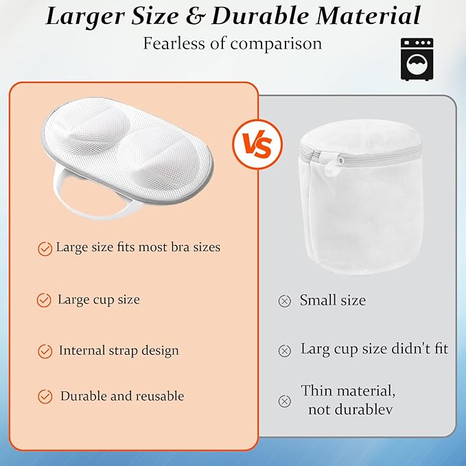 4 Pack Bra Washing Bags,Delicate Lingerie Protector for Washing Machine, Mesh Laundry Bags for Bras,Be Suitable For Socks, Underwear, Gentle Wash And Durable Fabric