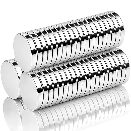 Collar Stay Magnets, Strong Neodymium Magnet for Collar Stays, Nickel-Plated Rust-Resistant Metal Magnets Gift Box(Silver, 60Pcs)
