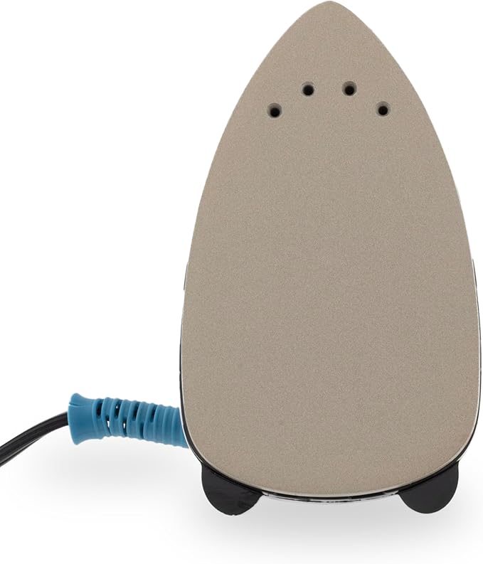 Dritz Mighty Travel Steam Iron: Mini Iron for Quilting, Crafts & Sewing, Compact Portable Travel Steamer for Home & On-the-Go Use