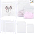 SATINIOR 7 Pcs Mesh Laundry Bags Sneaker Mesh Bags Suitable for Most Washing Machines and Dryers with Sturdy Zippers and Ties Laundry