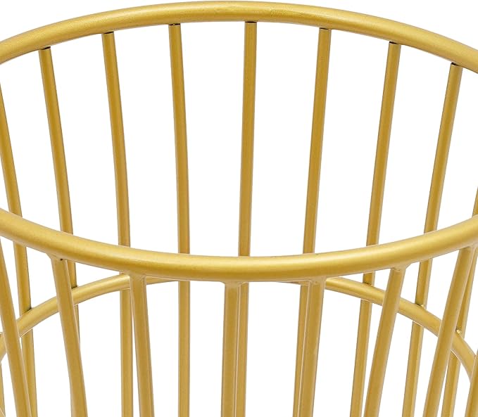 Wire Metal Rolling Laundry Basket On Wheels,Mesh Wire Laundry Basket Storage Cart for Bathroom Bedroom Dirty Clothes Storage (C)