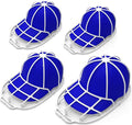 Hat Washer Cage for Washing Machine - Baseball Cap Cleaner Rack, Ball Cap Washing, Dishwasher Safe, Perfect for Cleaning and Protecting Hats in Dishwasher (White 4 Pack)