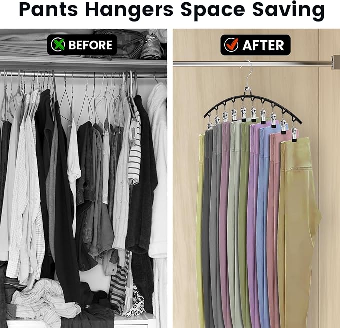 POZEAN Tank Top Hanger, Space Saving Bra Hangers, Non-Slip Closet Organizers and Storage for Camisoles Swimsuits Scarves Ties Strappy Dress (6 Pack)