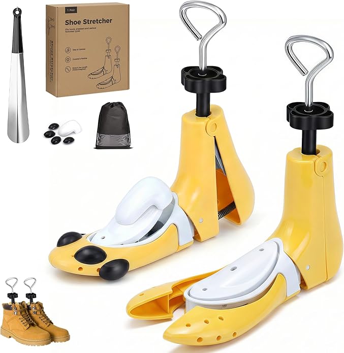 2Piece Shoe Stretcher Boot Stretcher for Men Women,Adjustable Length Width Height Expander for Wide Feet & Instep