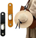 Hat Clip for Travel on Bag/Luggage, PU Leather Multifunctional Duckbill Clip, Outdoor Hat Companion