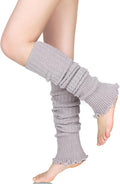 Benefeet Sox Wool Knit Leg Warmers for Women Vintage Boho Leg Warmers Long Winter Warm Thigh High Footless Boot Socks