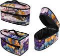 Floral Iron Portable Storage Bag Fits for Home Outdoor Reusable Colorful Clothes Iron Storage Case with Zipper Closure