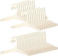 40PCS Baby Wooden Hangers with Cute Bear Ears, 9inch Non Slip Girl Boy Wooden Baby Hanger for Kids' Coats, Suits, Dress, Pants and Jackets