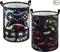 Zhehao 2 Pcs Gamer Laundry Basket Boys Kids Laundry Hamper Gamer Room Decor Gaming Storage Basket Hamper Clothes Organizer Nursery Toy Storage Bin for Easter Gifts Bedroom Bathroom Decoration(Vivid)
