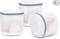 3 Pack Mesh Laundry Bags for Delicates, Mesh Bra Bags with Hanging Loop, 6 x 7 Inches Lingerie Bags for Laundry