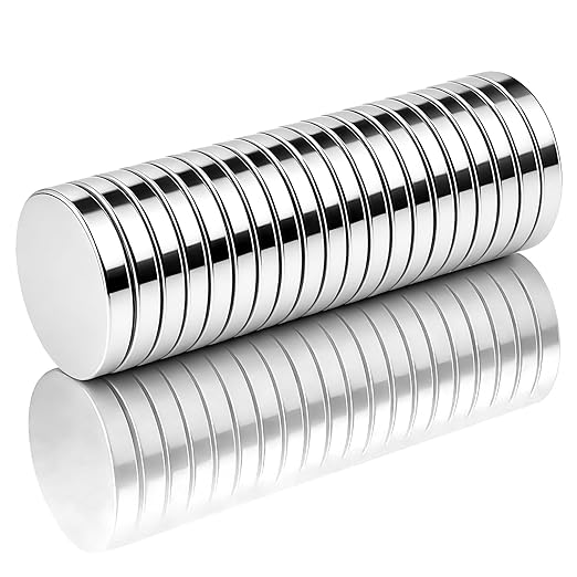 Collar Stay Magnets, Strong Neodymium Magnet for Collar Stays, Nickel-Plated Rust-Resistant Metal Magnets Gift Box(Silver, 20Pcs)