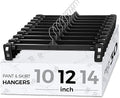 Smartor Pants Hangers - 30 Pack, Black Clips Hangers with 360° Hooks, Shorts Hanger with Strong Clamps, Dress, Heavy Duty as Trousers, Skirt, Jeans, Towel and Bottom Clothes -12 Inch