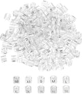 MECCANIXITY Clothes Hanger Marker XXS/XS/S/M/L/XL/2XL/3XL/4XL/5XL Size Tag Fit 3mm Rod Transparent for Garment Clothing Color Coding, 250Pcs