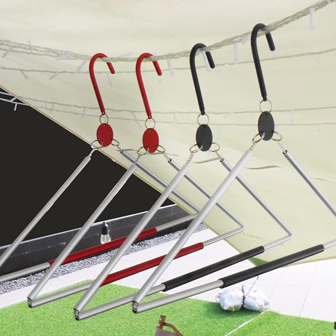 Aluminum Foldable Hangers for Travel 3 Pack, Light and Portable for Suitcase, Coat, Business Trip, Caravan, Hotel - Silver