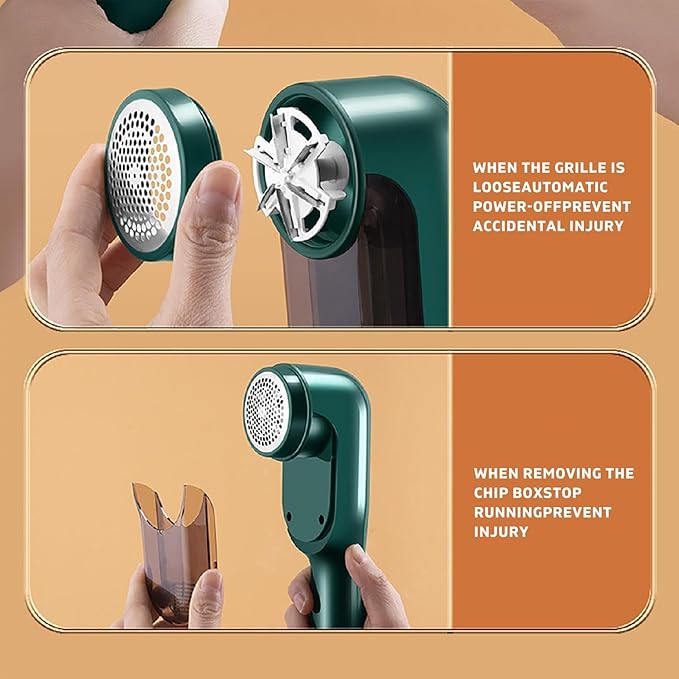 Lint Buster for Clothes, Scrubeeze Lint Buster, Digital Power Display Electric Lint Remover Rechargeable, Fabric Shaver and Lint Remover (1PC Green)
