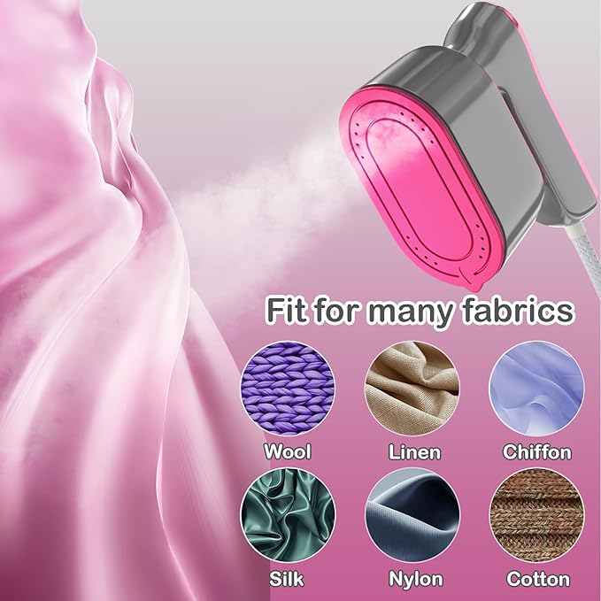 Travel Steamer Iron for Clothes Mini - Portable Ironing Machine Travel Small Size Portable Steamer Travel College Dorm Home Essentials (LightGrey)