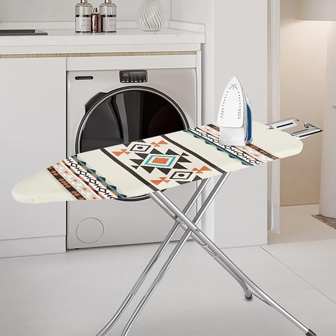Aztec Ironing Board Cover,Western Ironing Board Cover,Tribal Ironing Board Cover,Ironing Board Covers,Aztec Print Beige Small