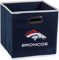 Franklin Sports NFL Storage Bins - Collapsible Cube Container + Basket - NFL Office, Bedroom + Living Room - 11"x11"