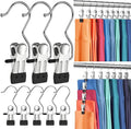 50 Pack Pants Hangers with Clip,Legging Organizer for Closet Hanging, Space Saving Yoga Pants Hangers Clip Hangers Closet Organization,Closet Organizers and Storage for Jeans,Shorts,Skirts,Hats