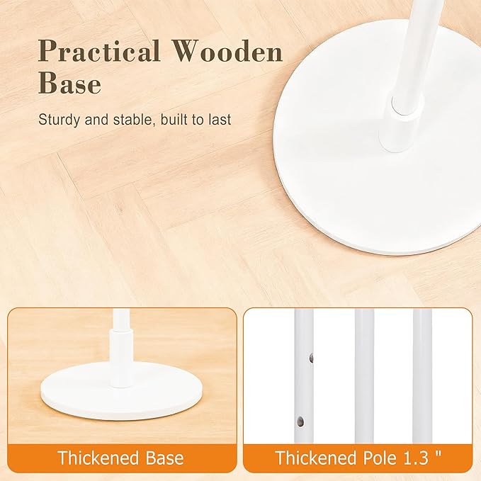VECELO Coat Rack Freestanding, Entryway Hanger Stand, Umbrella Holder