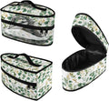 Green Leaves Iron Tote Case for Travel, Mini Steam Iron Dustproof Protective Carrying Bag Universal for Most Iron with Handle