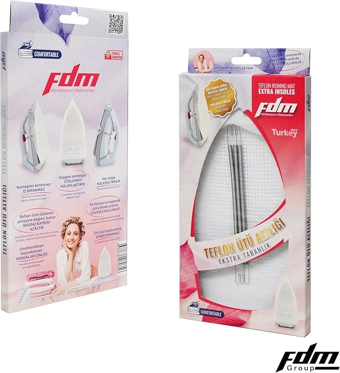 2 Piece - Cover Iron Shoe Used for Electric Iron Clothes Protector When Ironing - Prevents Burn, Sticking,Easy Installation Sole Plate Accessory