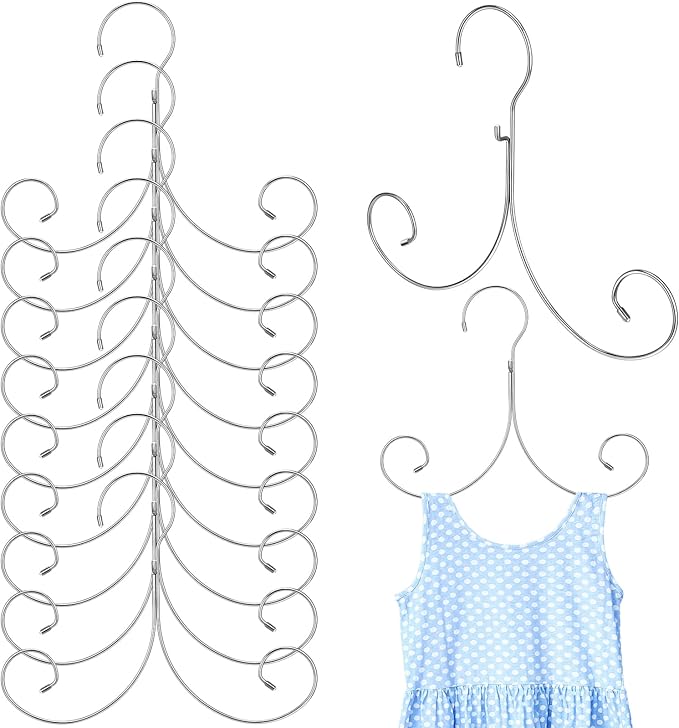 10 Pcs Lingerie Hangers Bathing Suit Hangers Life Jacket Non Slip Cascading Racks for Tank Tops, Sports Bra, Yoga Tops, Lingerie, Swimsuits