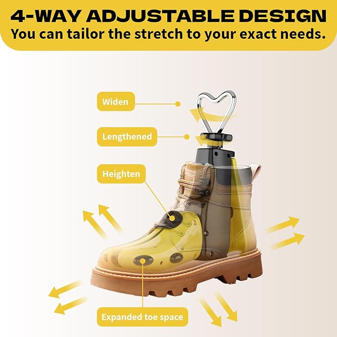 Boot Stretcher Women Men, Professional Shoes Stretcher Adjustable Boot Widener for Sneakers Leather Shoes