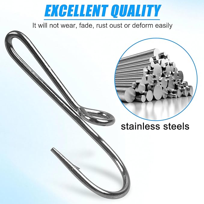 10PCS/20PCS Fishing Hook Hat Pins for Hat,Fish Hook Hat Clip for Hat Tie Clasp Fashion Trend Hat Decoration Gold Balck