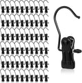 60pcs Boot Hangers for Closet, Heavy Duty Laundry Hanging Hooks Clips Clothes Hangers Clip for Wardrobe Travel Pants Jeans Socks Handbag