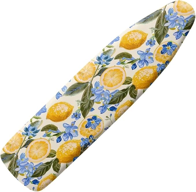 Ironing Board Cover,Ironing Mat,Lemon Ironing Board Cover,Table Top Ironing Board Cover,Iron Covers for Ironing,Chic Lemon Print X-Large
