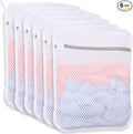 6-Pack Durable Honeycomb Mesh Laundry Bags for Delicates - 12x16 Inches Lingerie Bags for Washing Delicates with Sturdy Zippers, Protect Clothes in Washing Machine for Home, College & Dorm (Medium)