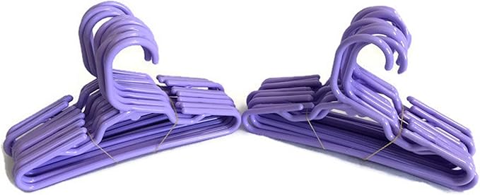 24 Lavender Clothes Hangers for 18 Inch Dolls.