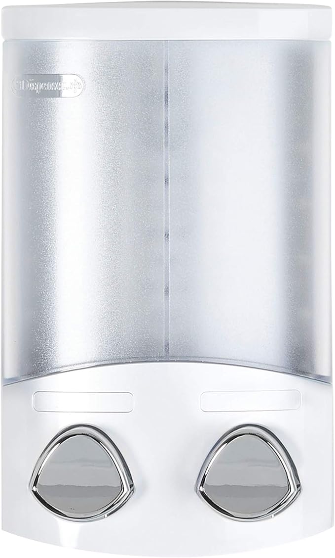 Better Living Products, White 76254-1 Euro Series 2-Chamber Soap and Shower Dispenser | (Pack of 2)
