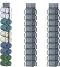 2-Pack Hanging Legging Organizer - Legging Storage Organizer, Legging Organizer for Closet, Hanging Closet Organizer, Install Behind The Door, Wardrobe Hanger 20 Pockets Clothes Storage (Grey)