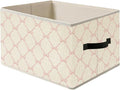 Coquette Pink Bow Ribbon Storage Bin Box with Handles, Preppy Girly Bow Aesthetic Foldable Organizer Basket Toybox for Girls Room Dorm Bedroom Bathroom Clothes Toys Books
